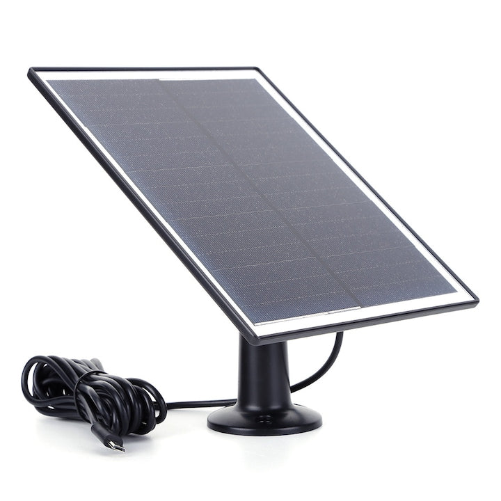 20W 5V Monocrystalline Black Solar Panel 18.5x15.8x1cm Set
