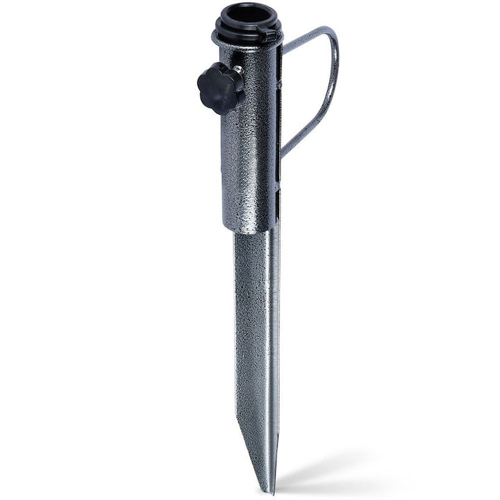 Suport Pentru Umbrela Redcliffs 42.5x18.5 cm Metalic Adaptor Din Plastic Montaj Usor Potrivit Pentru Umbrele Cu Diametrul Tuburilor De 25 32 35 Mm Gri