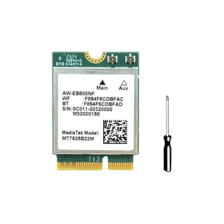 Adaptor wireless Mt7925 5400 Mbps 2.4g/5g/6g Bluetooth 5.3