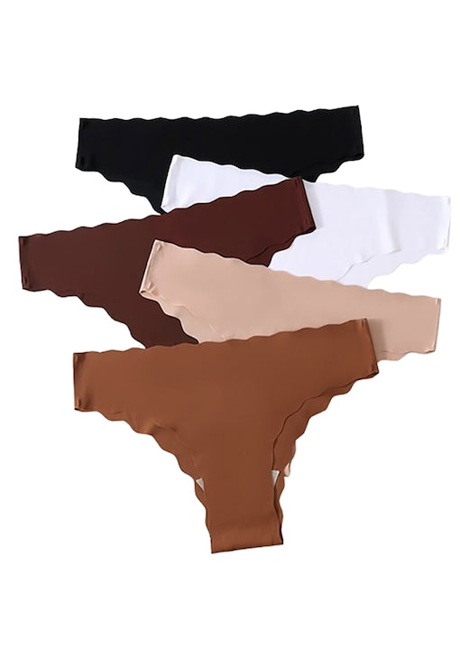 OEM - Set 5 bucati chiloti fara cusaturi multicolor Multicolor