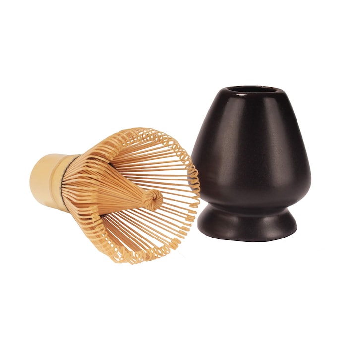 Matcha Tea Set WALALLA Ceramic/Bamboo Black