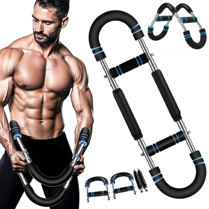 Bicep Twister CHOOLY, adjustable, 30-50kg resistance, blue, 19x68.5cm