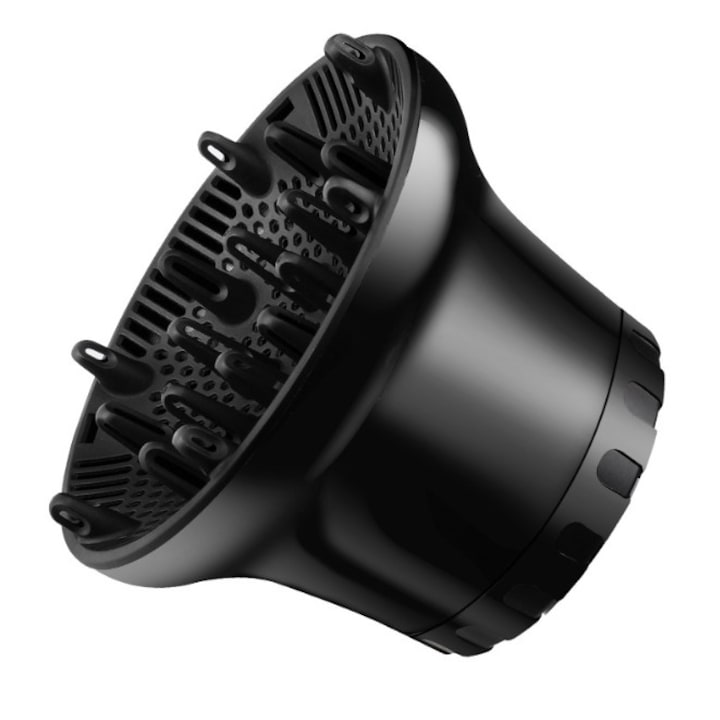Universal Hair Dryer Diffuser, Polycarbonate, 3.5 - 6.8 cm, Black