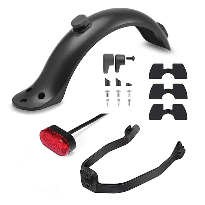 Set protectii noroi trotineta electrica Pentru Trotineta Electrica Xiaomi 1S/M365/Pro Rqiurpn aripa si suruburi de montaj Negru