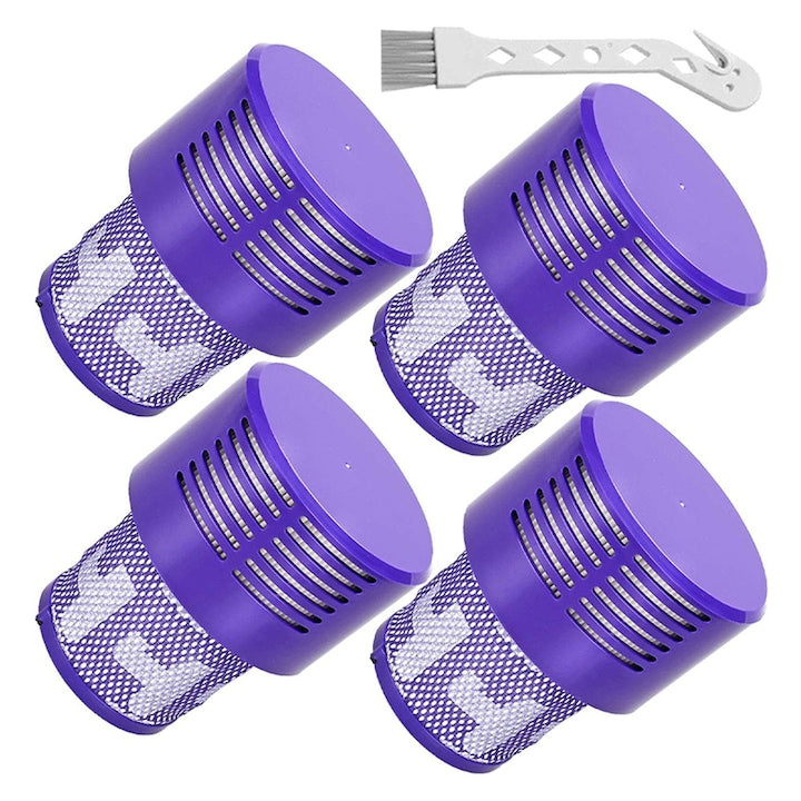 Filtru de aspirator pentru Dyson Rqiurpn 4 bucati Compatibil cu Dyson V10 Cyclone V10 Absolute V10 Animal V10 Motorhead V10 Total Clean SV12 Mov