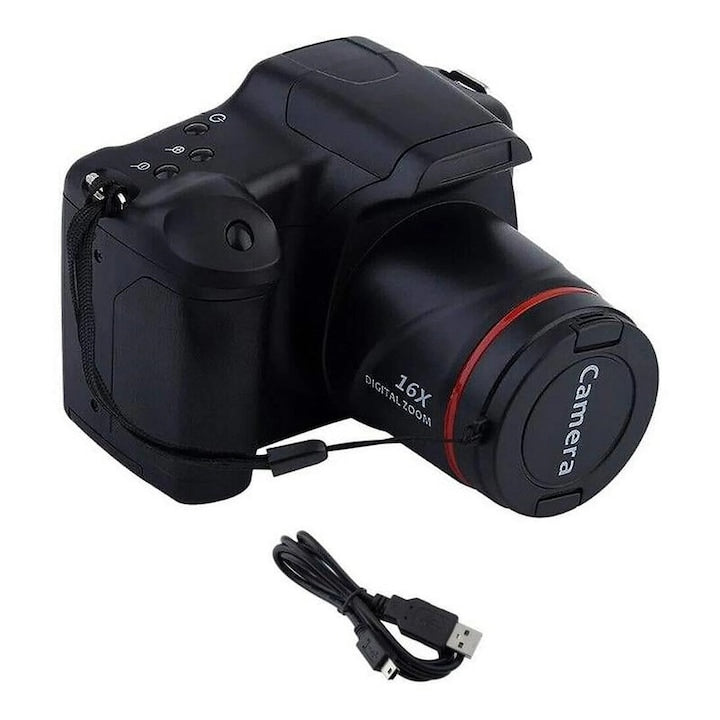 16MP Digital Camera, HD, Anti-Shake, 2.4-inch, Portable