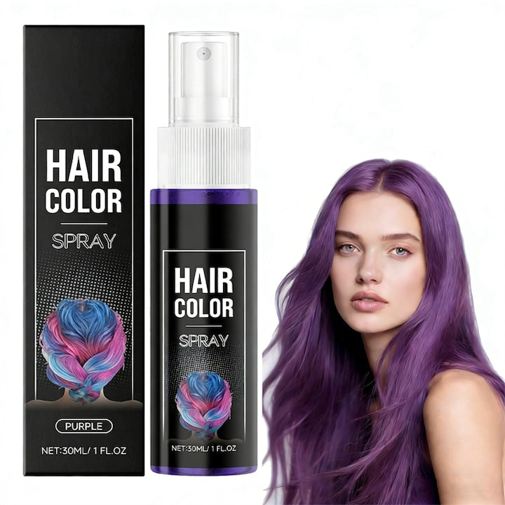 Spray pentru vopsea de par vopsea instanta pentru par colorare rapida a parului sigura lavabila potrivita pentru Halloween carnavaluri cosplay petreceri violet