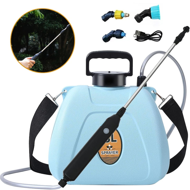 8L Battery Sprayer for Indoor and Outdoor Plants Electric Sprayer 3 Spray Nozzles Rechargeable Handle Retractable Wand with Adjustable Shoulder Strap for Lawn Garden