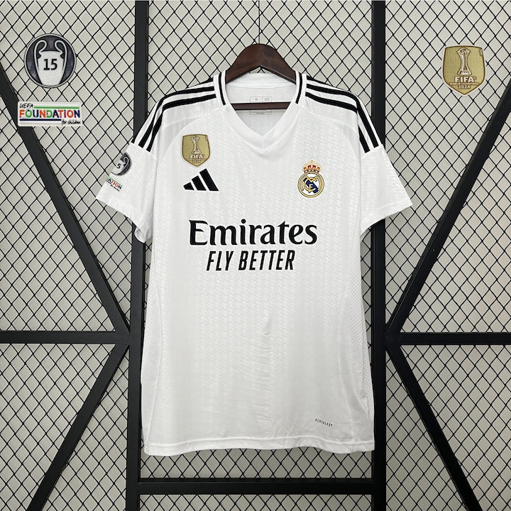 OEM - Tricou fotbal barbati Real Madrid Poliester Alb Alb