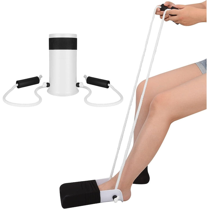 Nybgyy Sock Aid, Foam Handle, White/Black