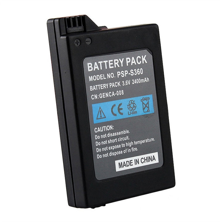 Acumulator consola AjieQaQ pentru Sony PSP 2000/3000 2400mAh Negru 1 bucata