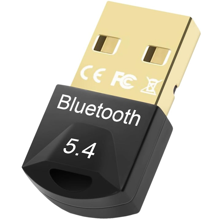 Adaptor wireless Bluetooth 5.4 USB Compatibil cu Dispozitive Wireless Casti Mouse Tastatura Laptop Telefon Plug&Play