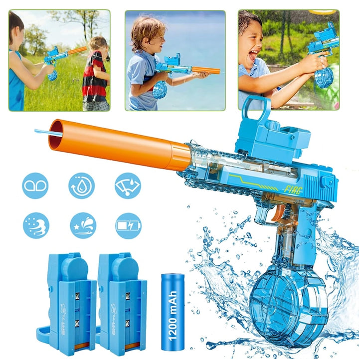 Electric Water Gun CHOOLY, 10m range, 425ml tank, blue, 41x28.5cm