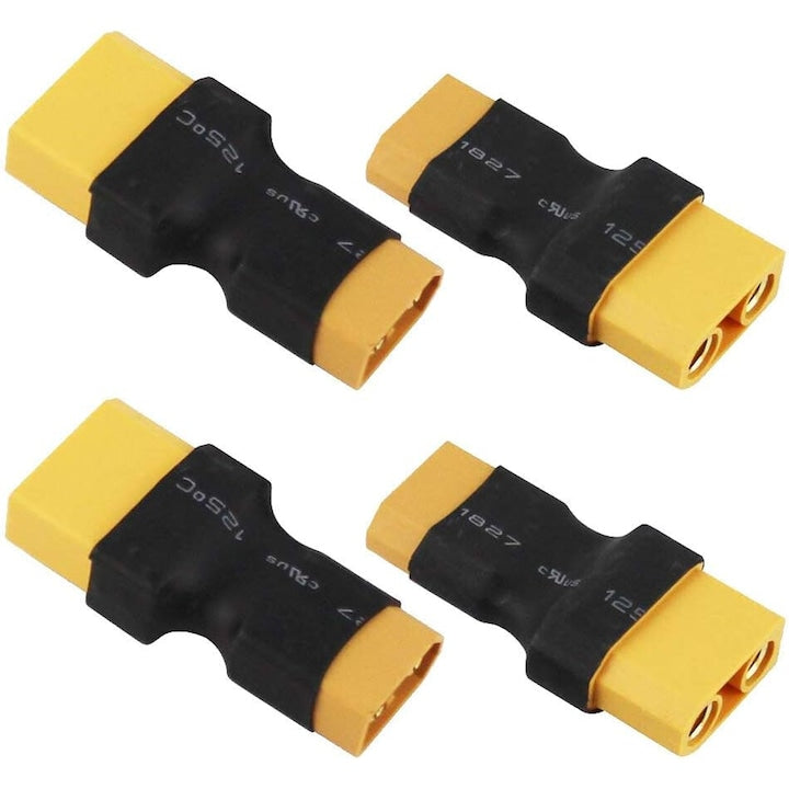 Set 4 Conector adaptor de la XT60 la XT90 barbat si femeie pentru incarcator de baterie RC LiPo drona masina