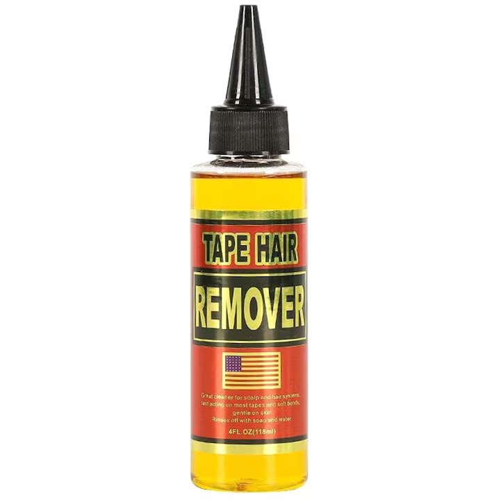 Solutie pentru indepartarea adezivului pentru extensii de par AjieQaQ®,Pentru indepartarea lipiciului de pe peruci hipoalergenica transparent,Pentru Toate Tipurile de Peruci si Extensii,118 ml