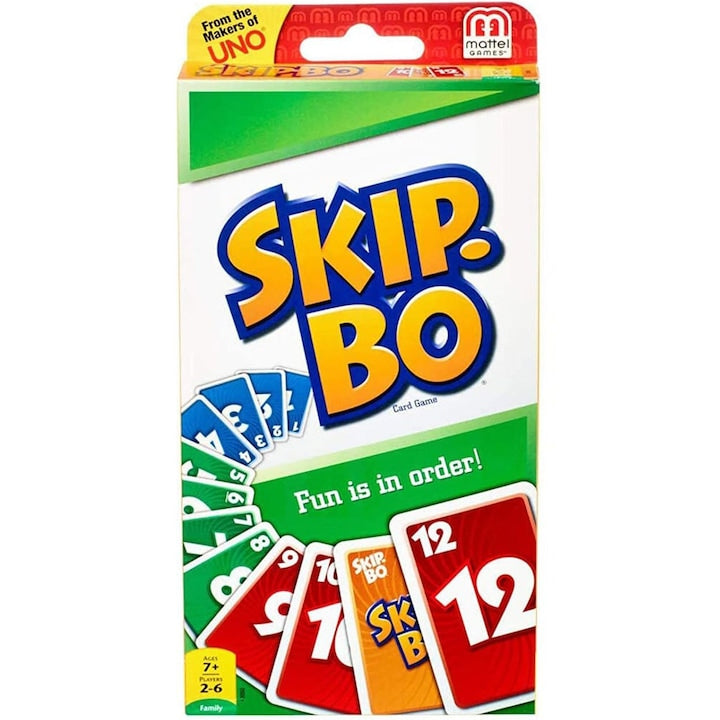 Carti de joc Skip-Bo 2-7 jucatori 162 de carti YQLAFT
