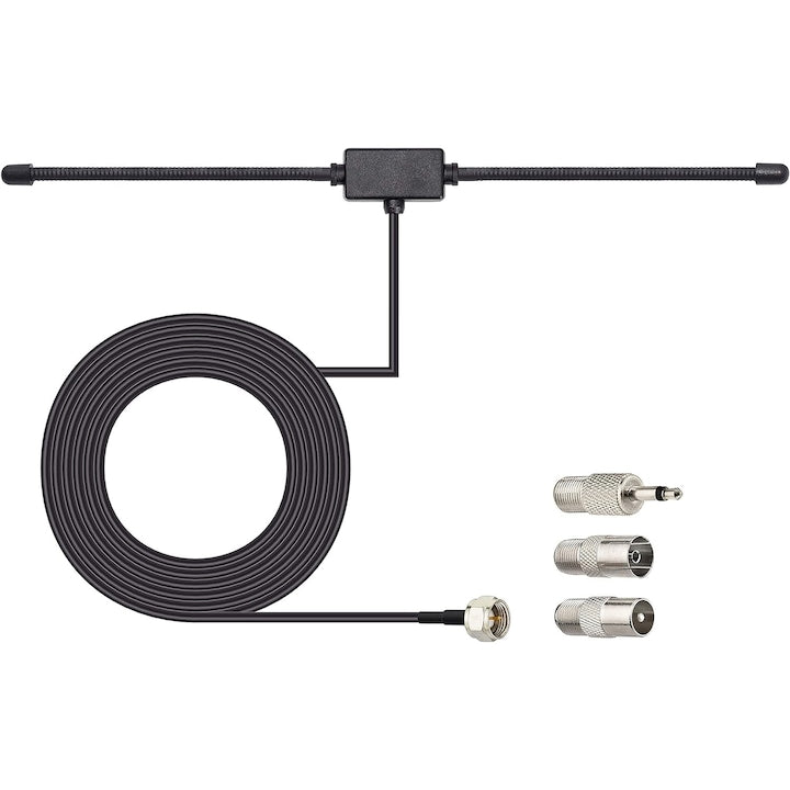 Antena radio Compatibil cu Yamaha JVC Sherwood Pioneer Panasonic Onkyo Sony Bose radio interior pentru sunet stereo acasa receptor audio video de 75 ohmi UNBAL