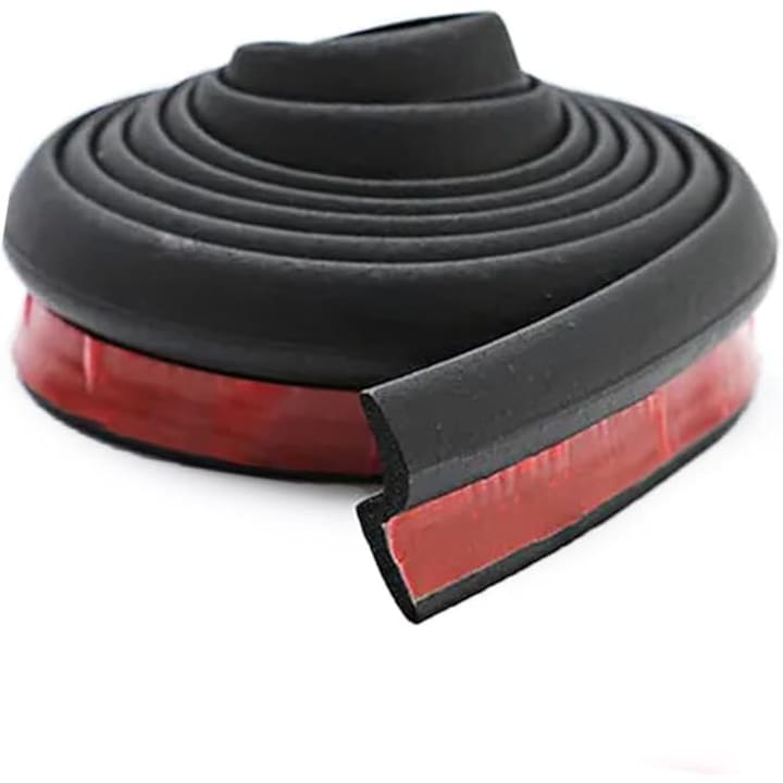 Car Soundproofing Strip, 3M Self-Adhesive Sealing Gasket, 4 Meters Length, Z-Type, Universal, Premium Rubber