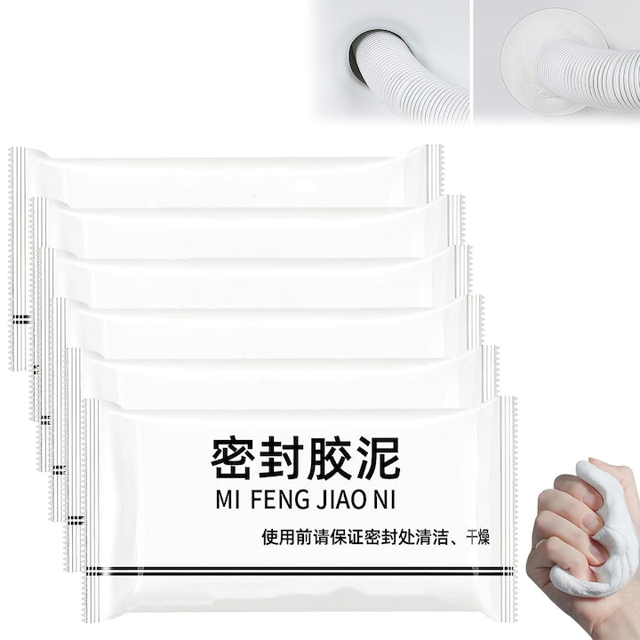Set of 12 Clay Cement Envelopes for Filling and Sealing 15g, Crack Repairs, Air Conditioning and Sewer Holes