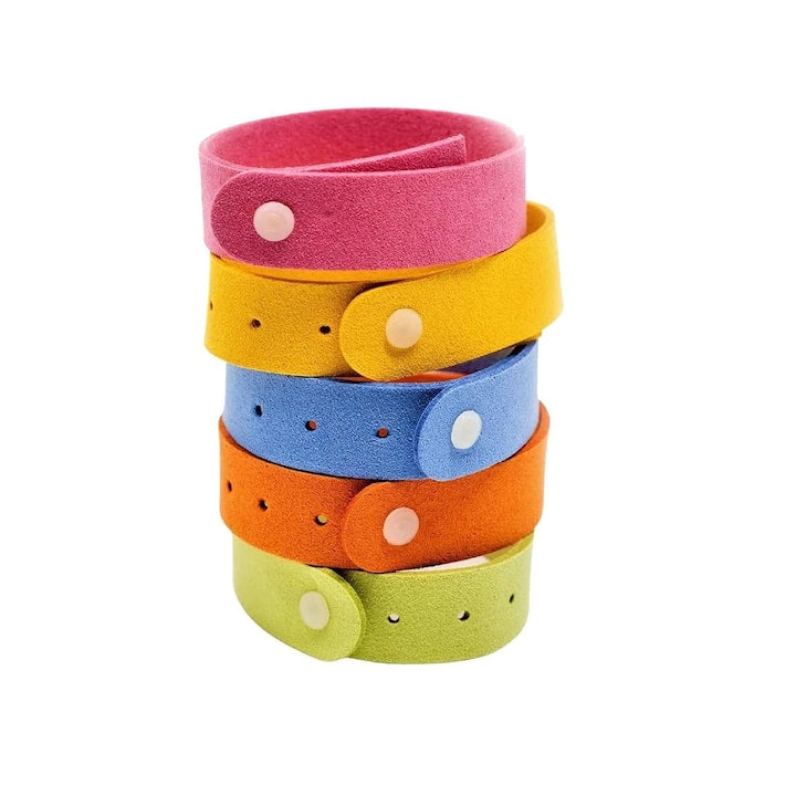 Set 5 Bratara anti-tantari si insecte Efect Repelent pana la 24h Multicolor