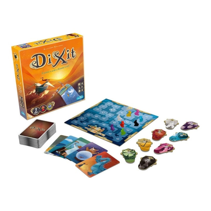 Joc de societate Dixit 3-6 jucatori 28x5x28 cm multicolor