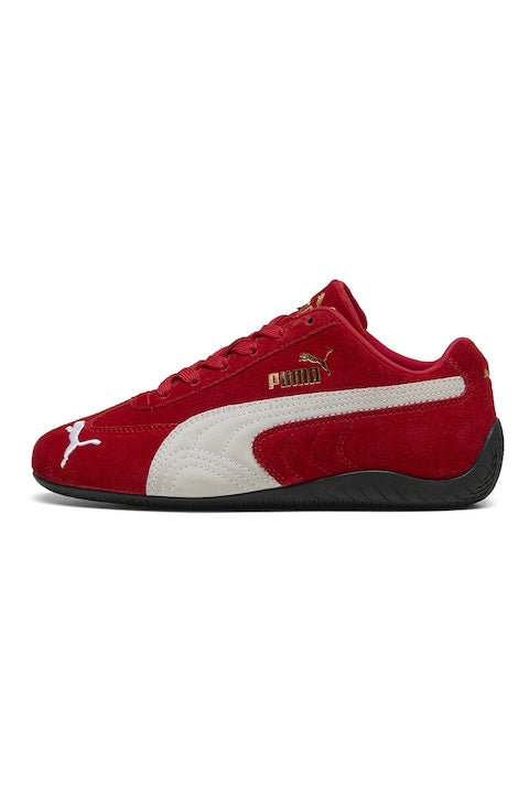 Puma - Pantofi Speedcat OG sport din piele intoarsa Rosu/Alb 12 rate cu 0% dobândă