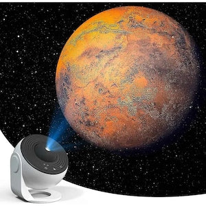 Proiector planetariu de stele VITERRA.4-25CJ-K0232-260806-2229Fy 13 discuri film 8K proiectie nebuloasa si planeta motor silentios rotire 360° timer 1/2/4 h LED alb/negru