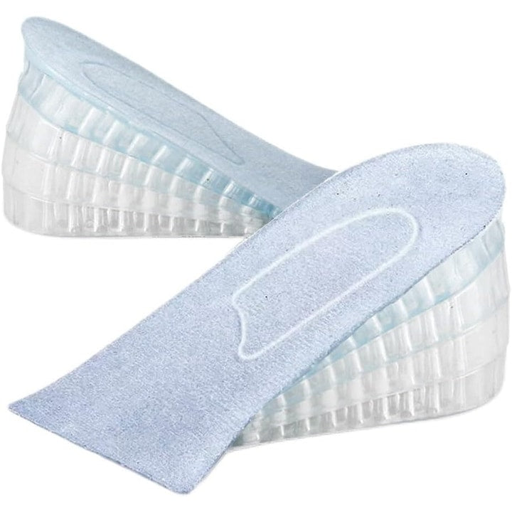 Talpi inaltatoare din silicon set 2 buc 4 straturi transparent 6 5 cm