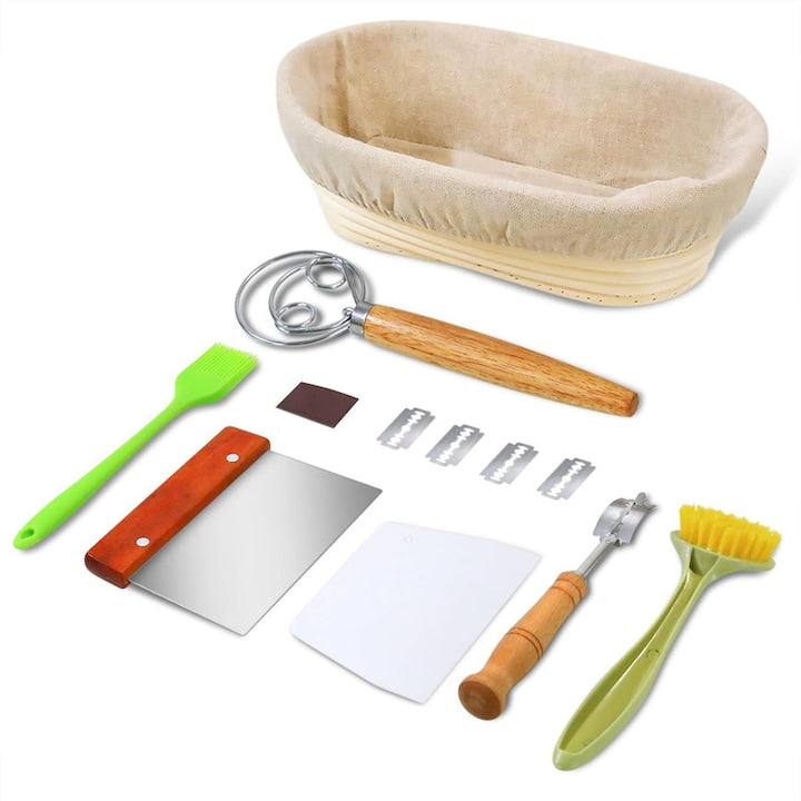 Cos pentru dospit paine ZOUN ratan natural unelte pentru dospit 25 x 15 x 8 cm bej