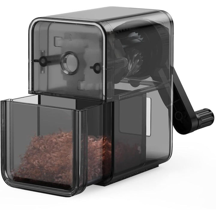 Ascutitoare creioane Professional manuala container detasabil negru/Transparent