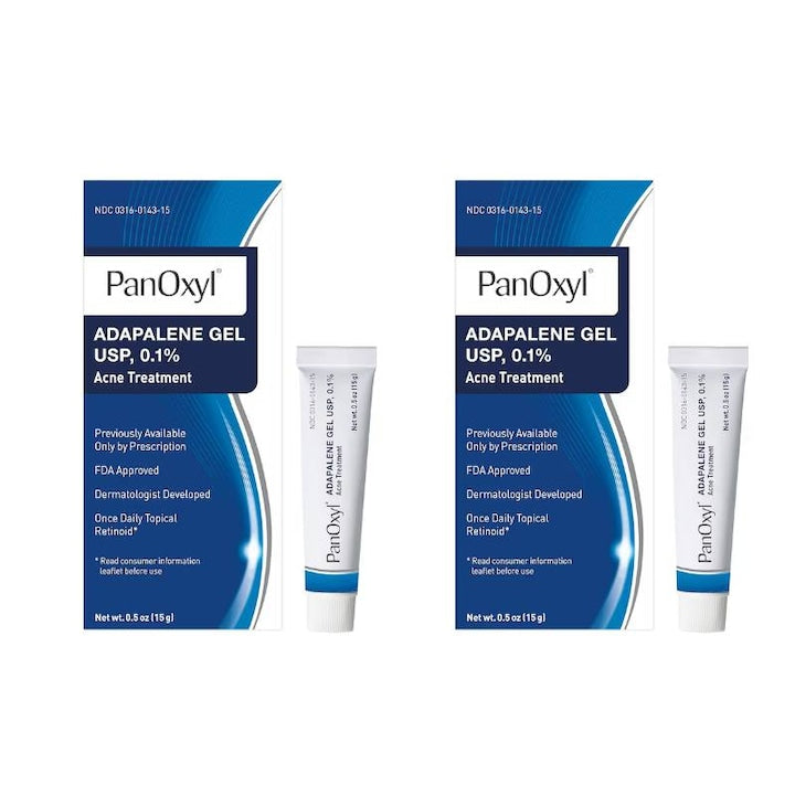 Gel pentru acnee PanOxyl retinol 0.1% 15g set 2 bucati pentru piele sensibila