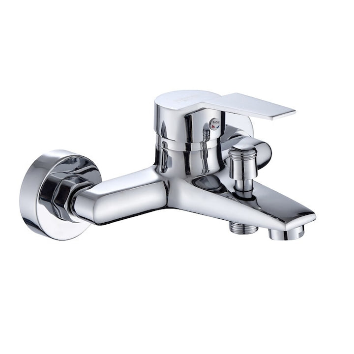 Baterie de cada si dus ZOUN tripla alama cu unelte si accesorii de instalare splitter montare pe perete element filtrant ceramic de 35 mm argintiu