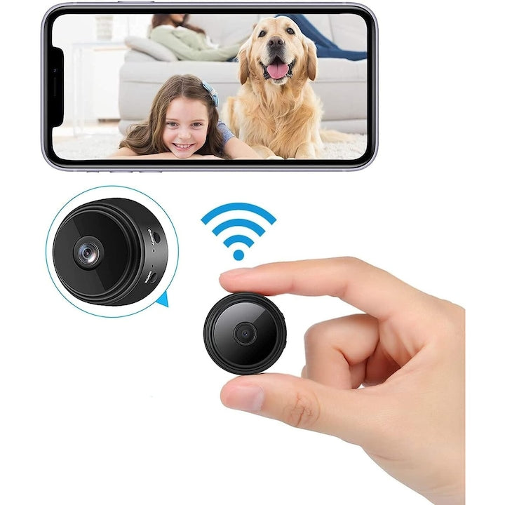 Camera mini spion 1080P detectie miscare viziune nocturna IR wireless set de accesorii