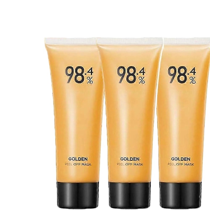 Masca de fata peel-off anti-rid cu aur 24k 3 bucati eficienta de curatare profunda potrivita pentru toate tipurile de ten