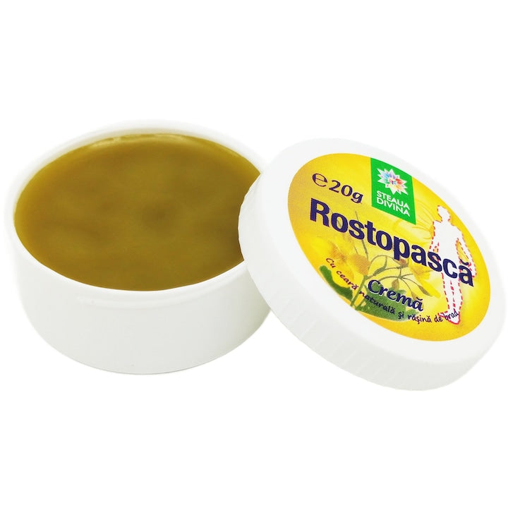 Unguent de Rostopasca pentru pentru Negi Veruci Psoriazis Impetigo si Herpes cu ceara naturala si rasina de brad 20g Steaua Divina