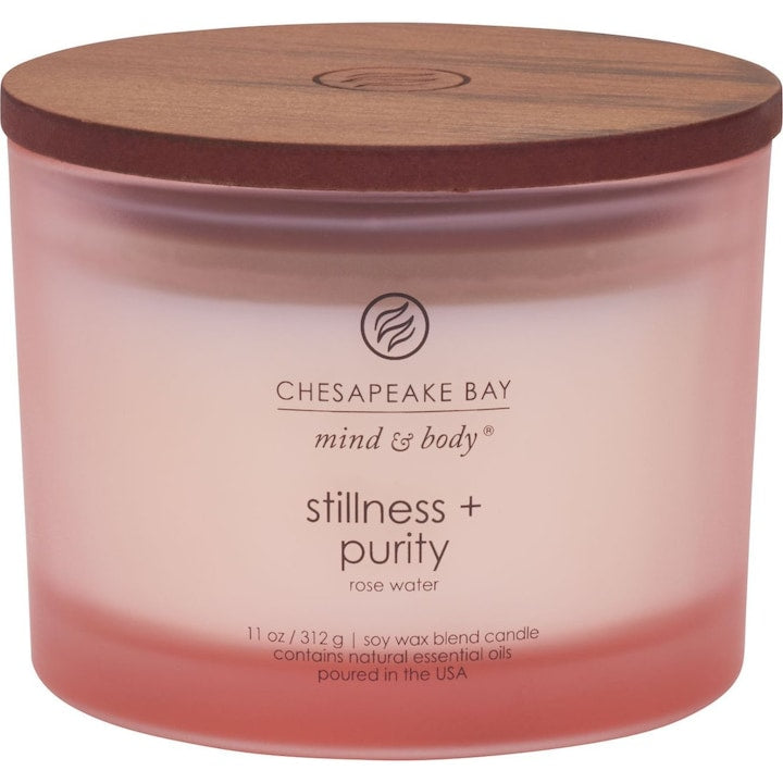 Chesapeake Stillness & Purity Rose Water Scented Candle 3-Wick 312g