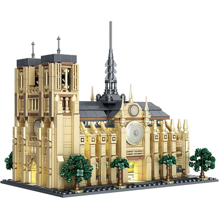 WALALLA Notre Dame Building Set, 1757 Pieces, Historical Architecture, for Kids and Adults