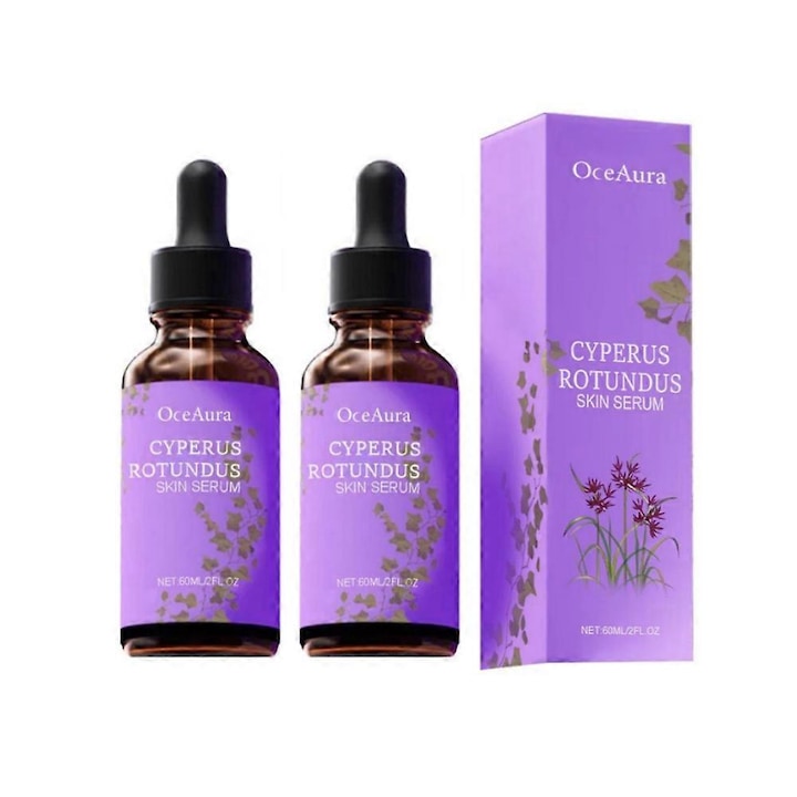 Ulei cosmetic Cyperus Rotundus set 2pcs reduce cresterea parului hraneste si protejeaza pielea