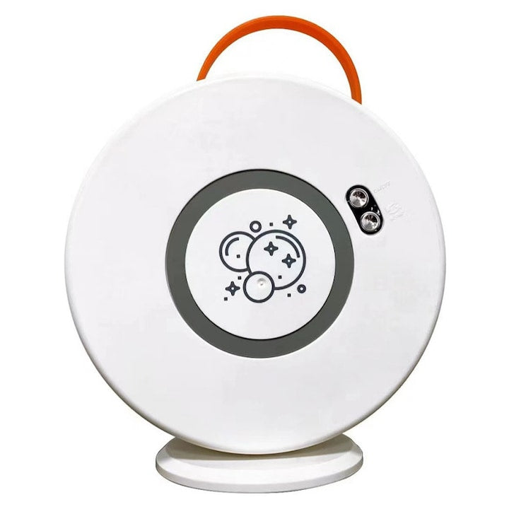 Automatic Bubble Machine, Duueyct, 500ML, with Automatic 90°/360° Rotation, USB Rechargeable Battery, for Parties and Outdoor Activities, White