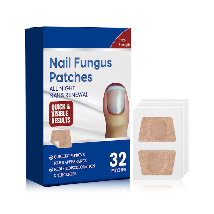 Set 32 Plasturi Antifungici pentru Unghii Deteriorate Ajuta la eliminarea ciupercii si promoveaza cresterea sanatoasa a unghiilor Anti-infectie Tratament de Noapte Inmoaie si ingroasa unghiile hidrateaza patul unghial si craparea