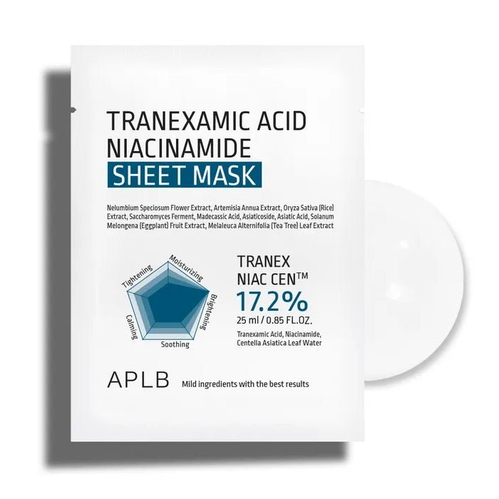 TRANEXAMIC ACID NIACINAMIDE SHEET MASK - Masca Tip Servetel Pentru Uniformizarea Tenului