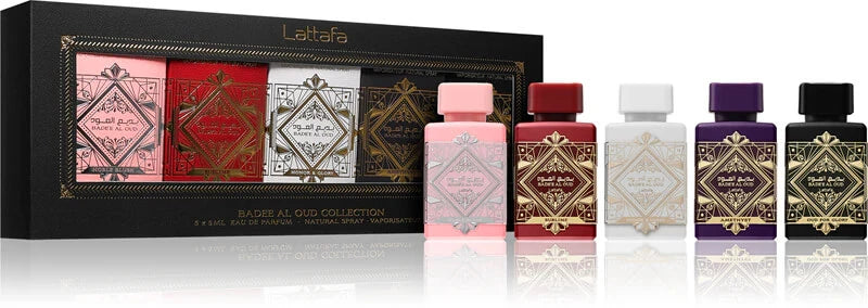 Bade’e Al Oud Collection Set 5×5 ml by Lattafa – Parfum Arabesc Original Import Dubai