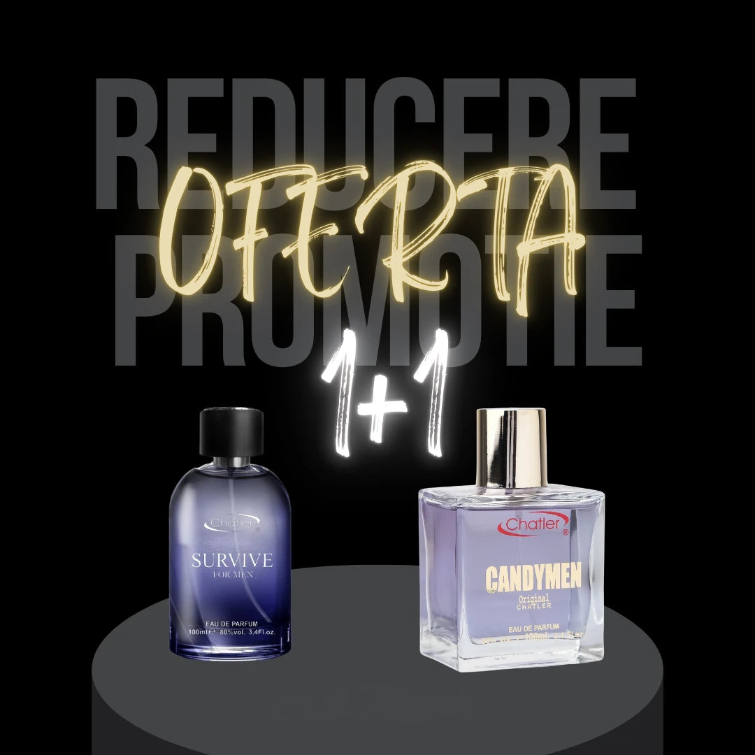 Oferta 2 Produse Chatler – Survive (C.D. Sauvage) + Candymen (J.P.G Scandal Pour Homme)