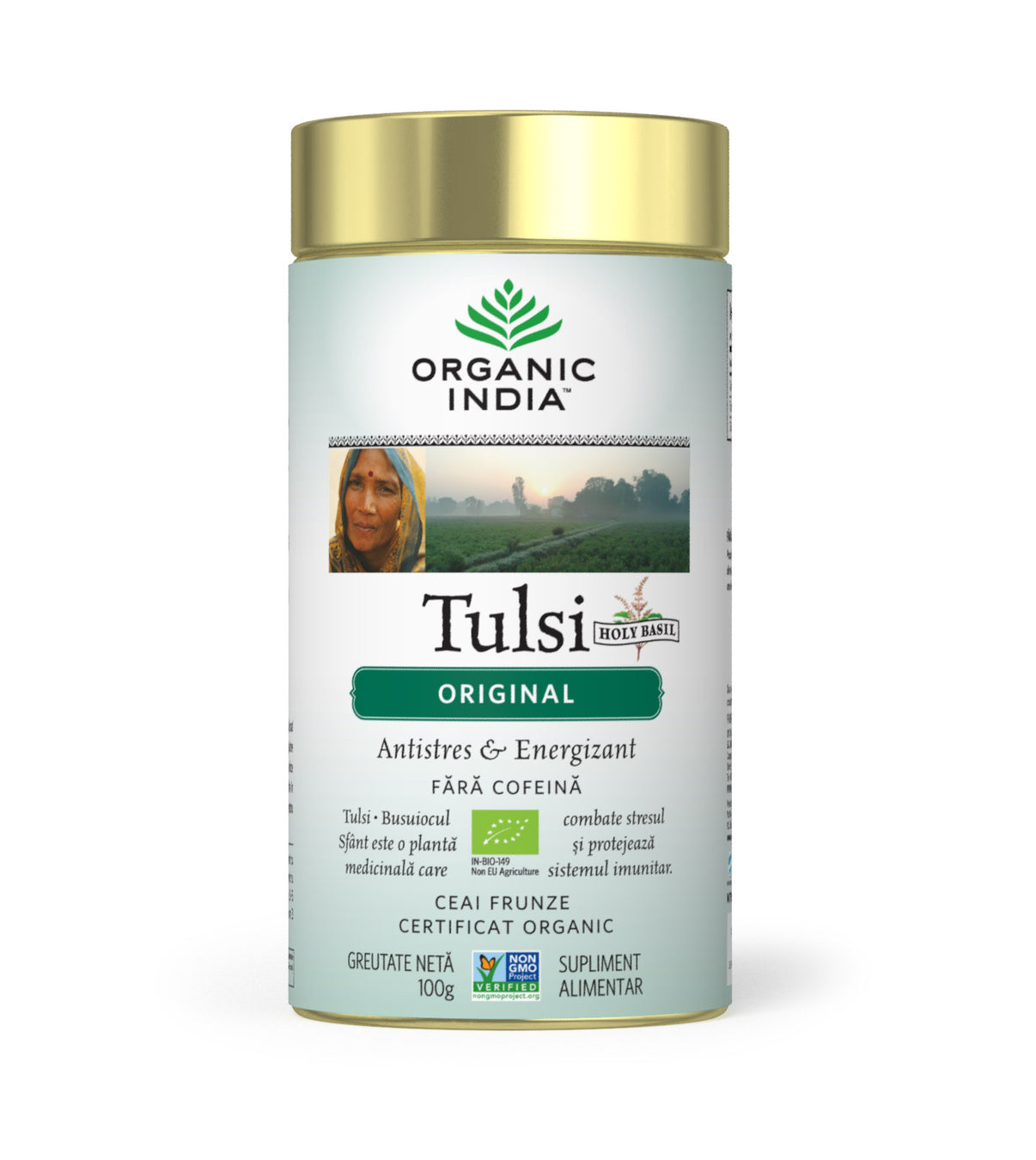 Organic India Ceai Adaptogen Tulsi Original, 100g