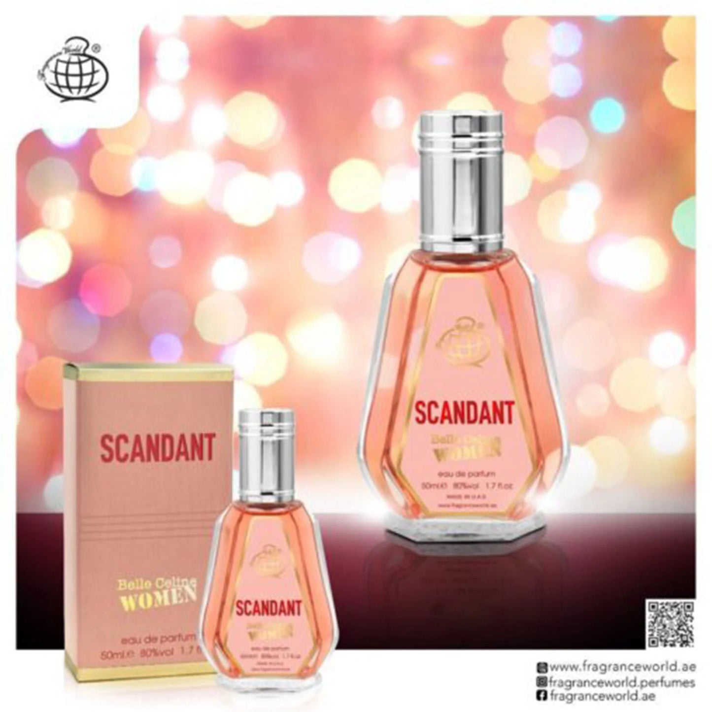 Apa de Parfum Belle Celine Scandant by Night by Fragrance World, Femei, 50 ml