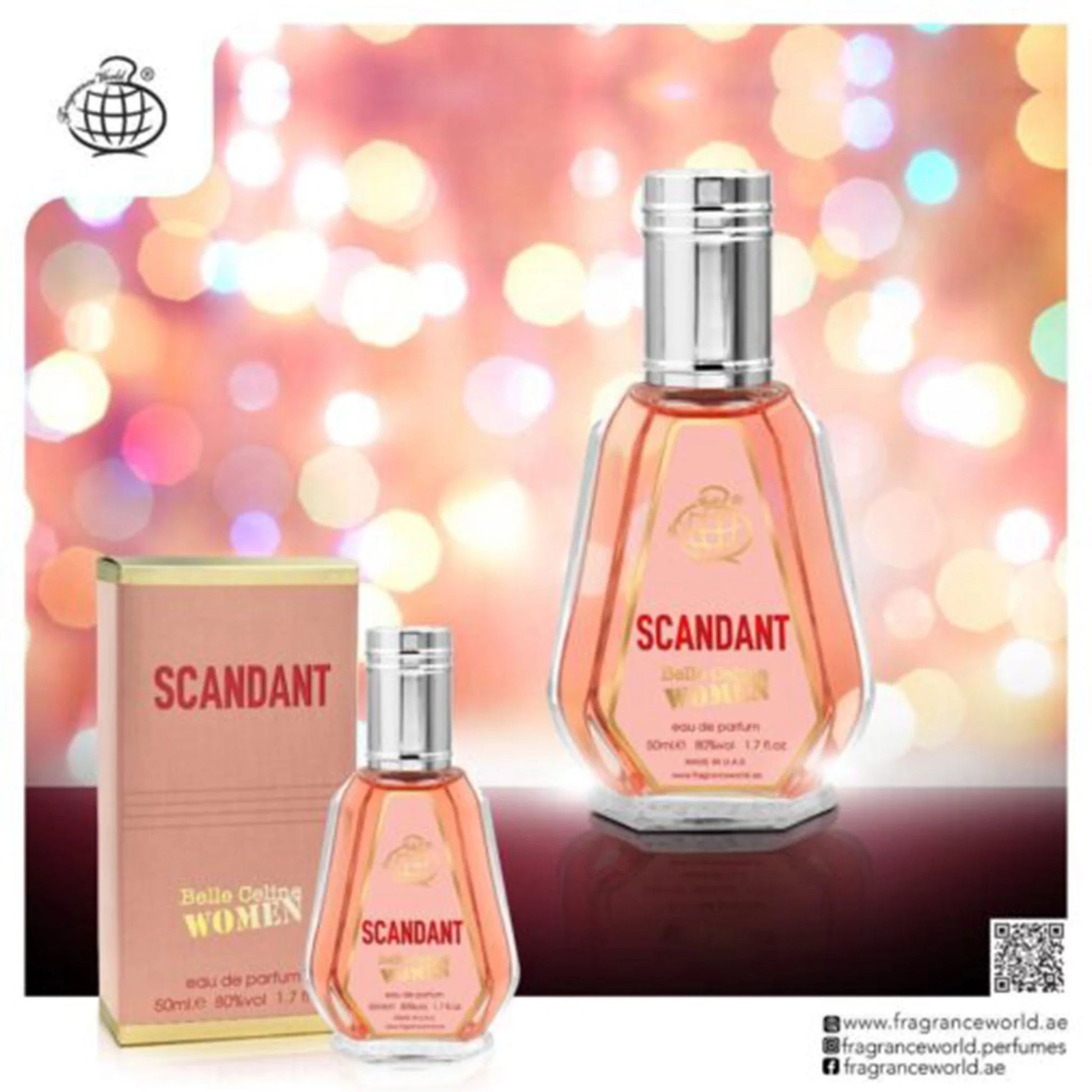 Apa de Parfum Belle Celine Scandant by Night by Fragrance World, Femei, 50 ml