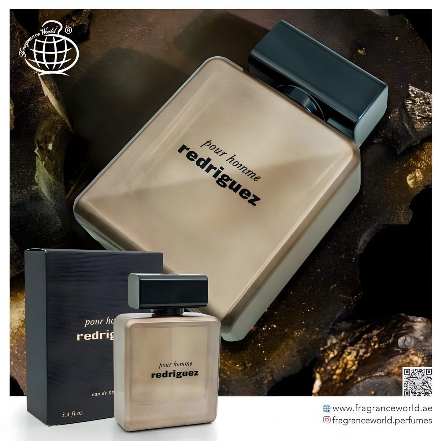 Apa de Parfum Fragrance World, Redriguez Pour Homme, Barbati, 100 ml