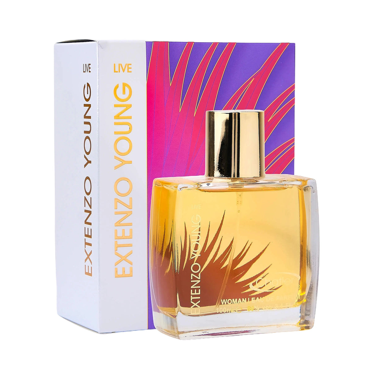 Apa de parfum Chatler – Extenzo Young Live Woman 100 ml – Inspirat din Knz. Jungle L’Elephant
