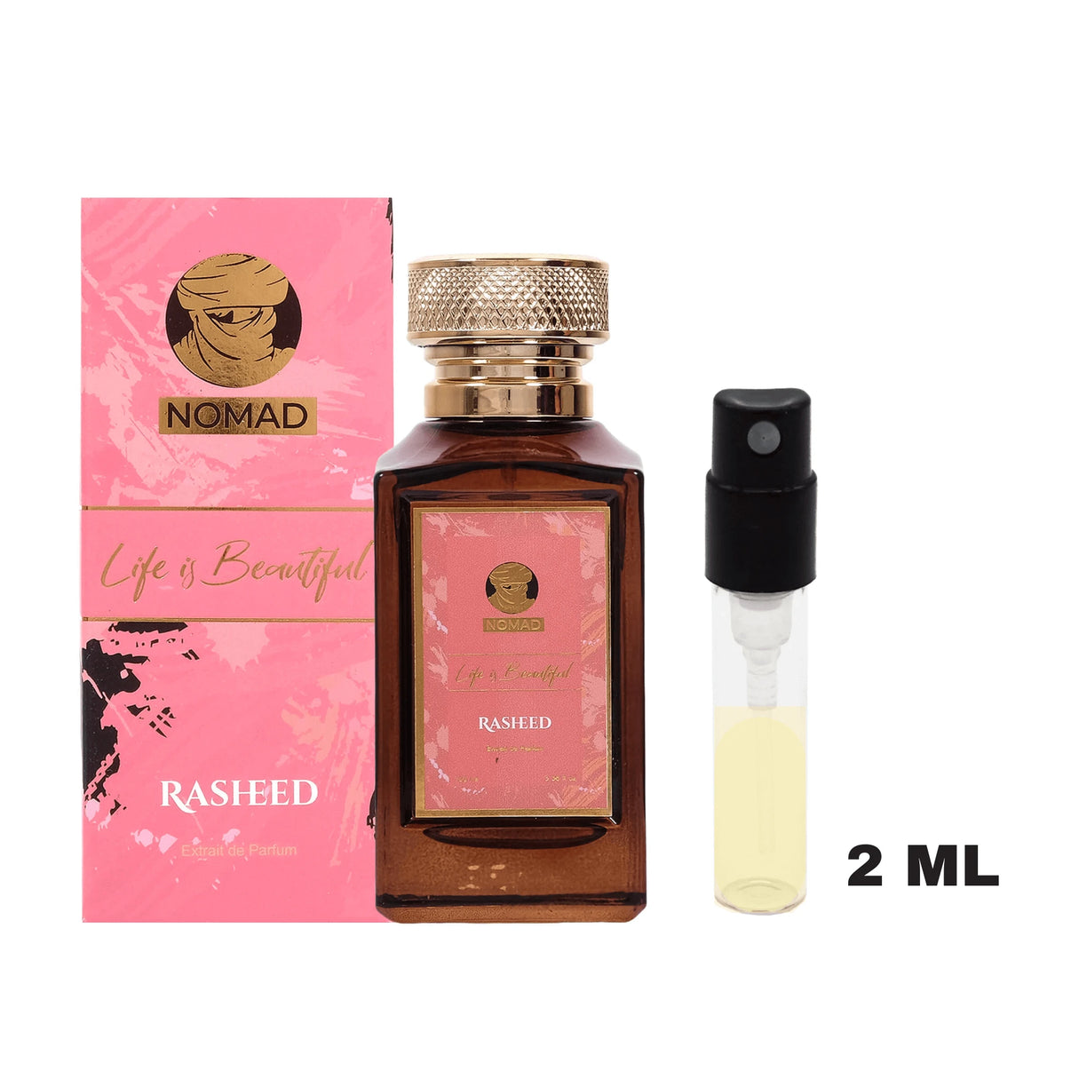 Mostra 2 ml Extract de parfum Rasheed – Life is Beautiful