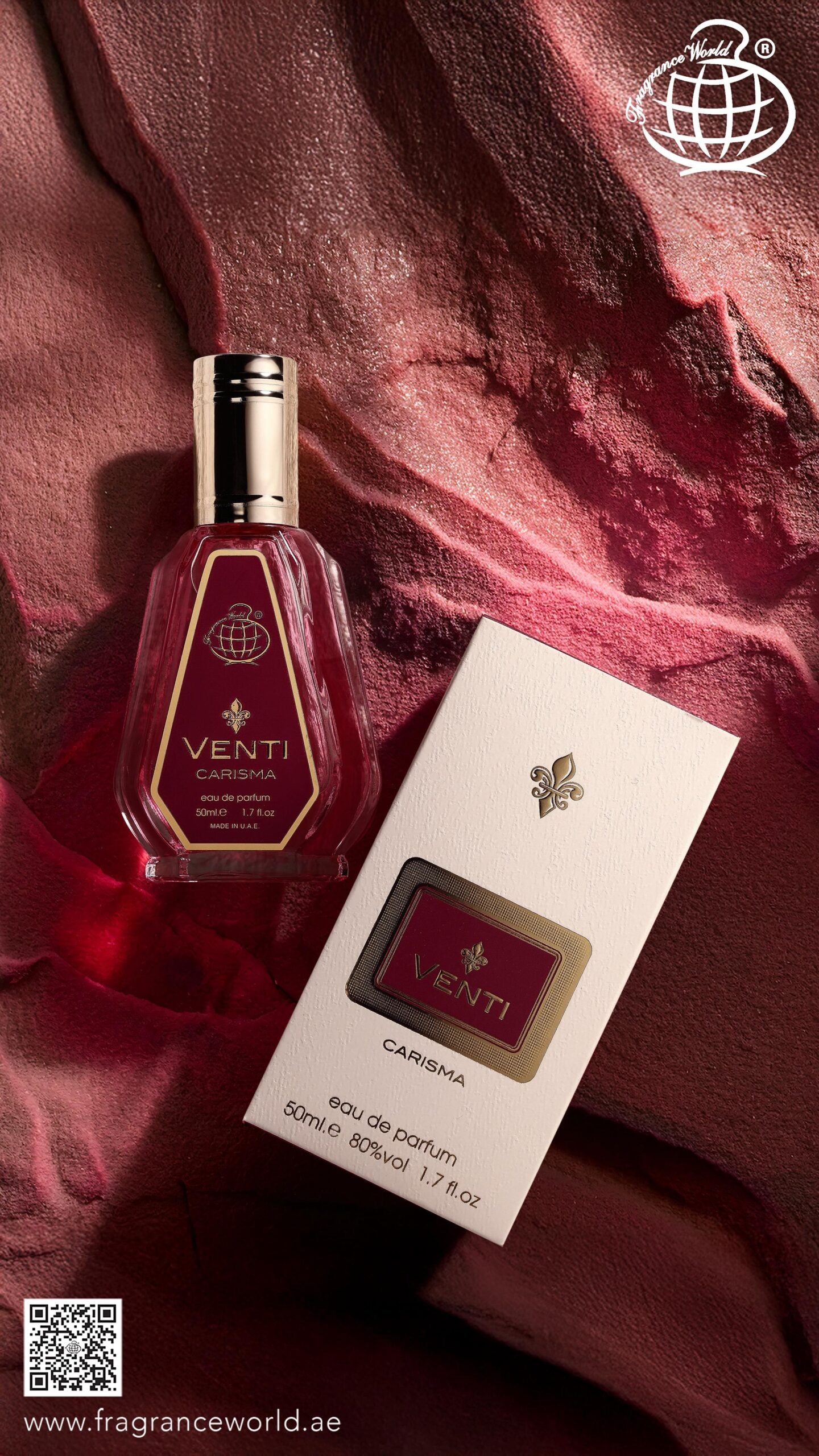 Apa de Parfum Venti Carisma by Fragrance World, Femei, 50 ml